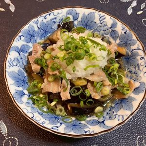 minoの作ってみた!投稿(色落ちなし！レンジで色鮮やか【茄子と豚肉のポン酢醤油蒸し】)