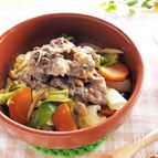 野菜を美味しく！牛肉のちゃんちゃん風♪