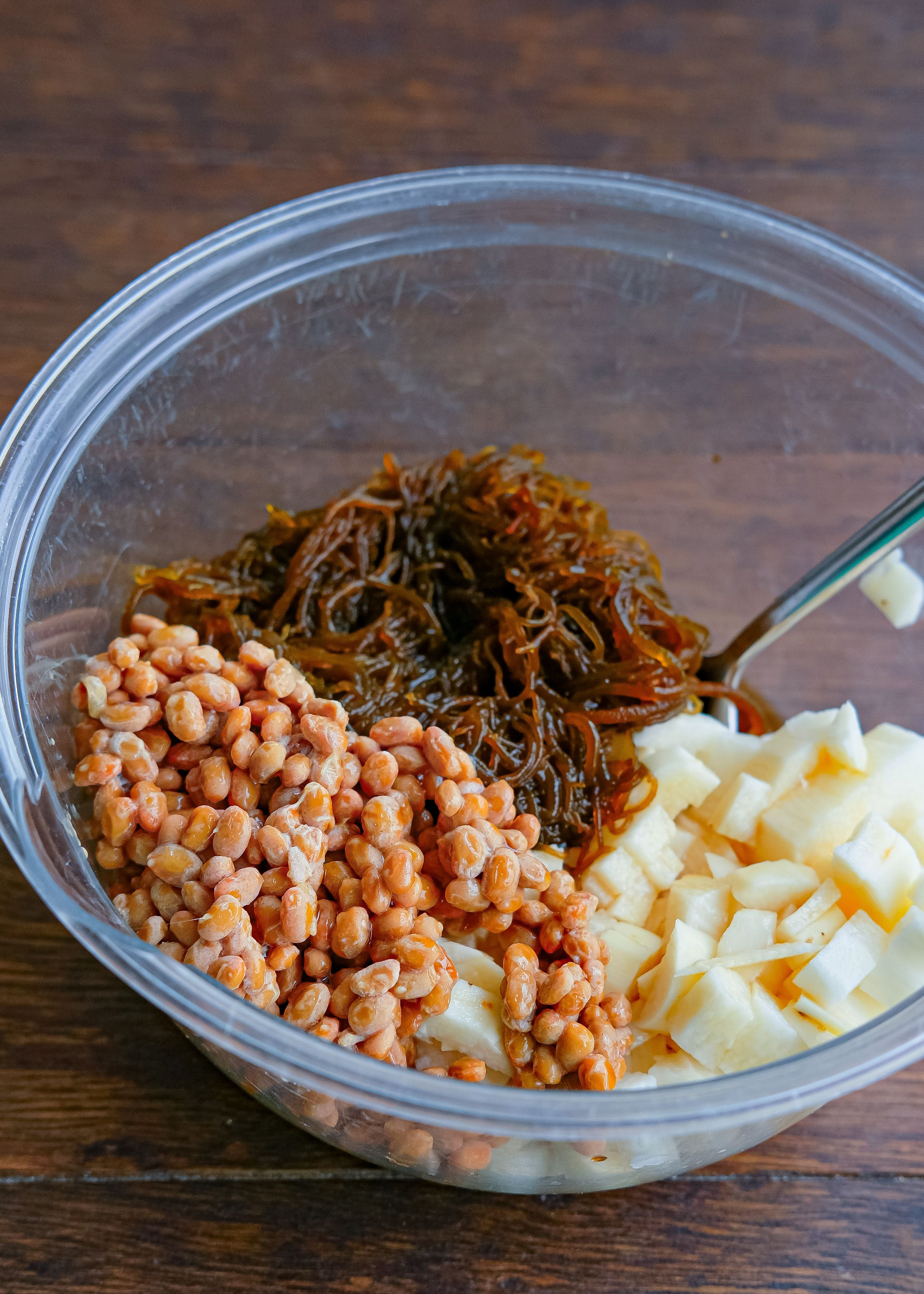 生もずくと長芋と納豆のぽん酢和え | レシピサイトNadia