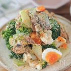10分で完成！簡単副菜【オイルサーディンのぶろたまサラダ】