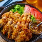 【レンジで簡単！】ねぎ香る☆極旨香味だれのサクサク油淋鶏