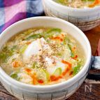 ネギの香りが美味しい！【ネギたま豆腐の中華スープ】お店の味♡