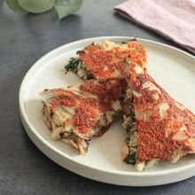 〖 重ねて焼くだけ 〗ライスペーパーきのこチーズガレット