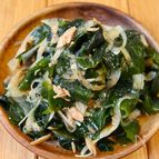 5分で完成！【わかめと玉ねぎのツナポン酢サラダ】材料5つ♩
