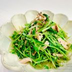 パパッと♪3分で完成！お箸が止まらない♡無限豆苗