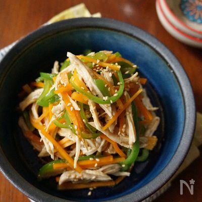 お弁当にも！鶏肉入りナムル