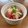 こむぎの作ってみた!投稿(後味さっぱり♪トマトと新玉ねぎ甘酢あえ)