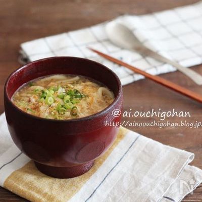 しょうが香る＊ワンポットとろみかきたまうどん♡