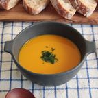 【パンに合うスープ】かぼちゃの塩麹豆乳ポタージュ