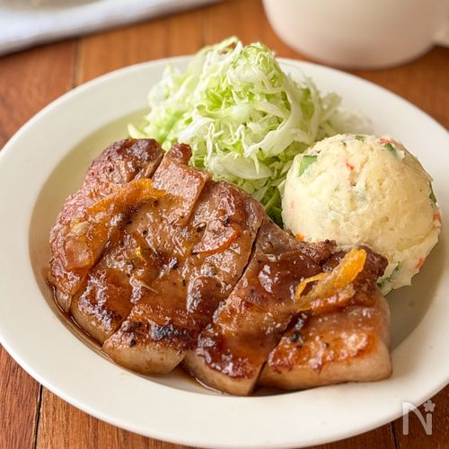 【豚肉のマーマレード焼き】保育園で人気♪