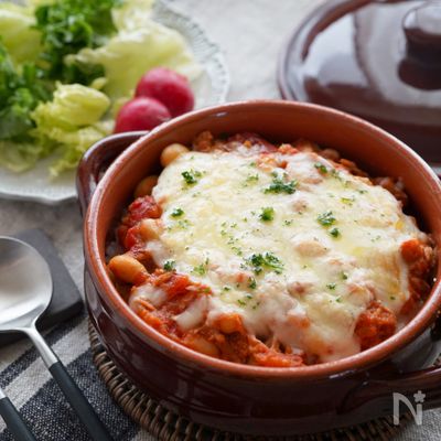 【1人前・低糖】ヘルシーだけど満足！大豆とツナのトマトドリア