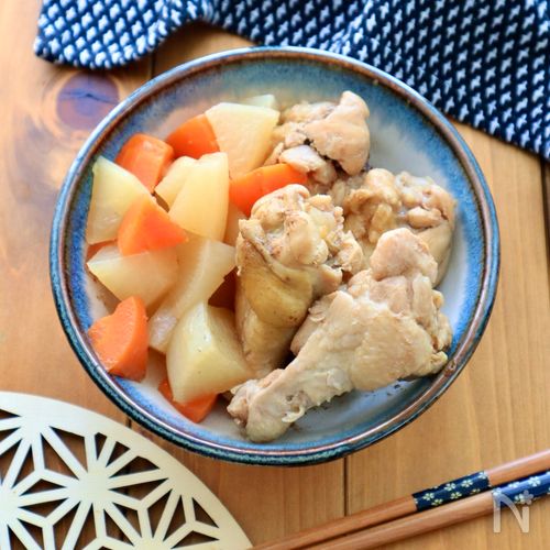 手羽元ほろほろ♡手羽元と大根の甘辛煮