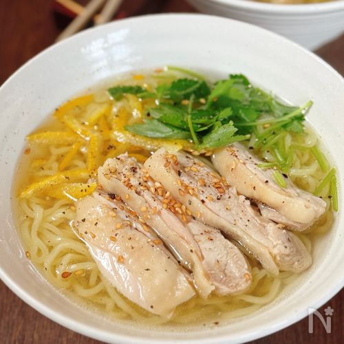 【鶏ゆず塩ラーメン】ほっとあったまる♡ごちそうラーメン♪