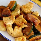 『鶏むね肉とかぼちゃの甘辛カレー炒め』食欲をそそる香り♪