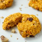 かぼちゃと栗のオートミールクッキー
