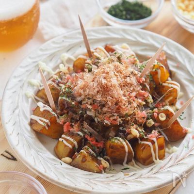 新発想♡ソース味が止まらない!お好みポテト