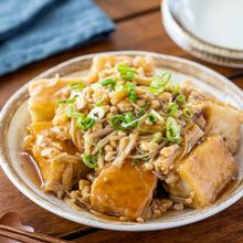 【身体の中からあったまる♡】厚揚げとエノキのそぼろあんかけ