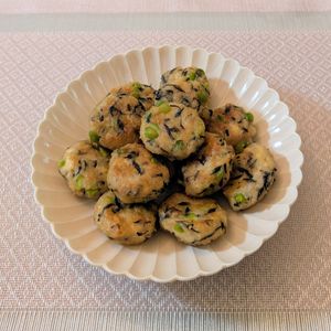 𝔂𝓾𝓶𝓲🍓の作ってみた!投稿(栄養たっぷり♪【ひじきと枝豆の和風豆腐ナゲット】お弁当にも)