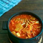 本格キムチチゲ・酸っぱくなった熟成キムチが美味しさの決め手！