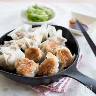 シンプルな焼き焼売【簡単な包み方】