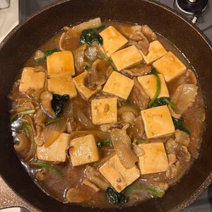 おかか昆布🍙の作ってみた!投稿(煮るだけ5分♪『豚バラ豆腐のすき焼き風とろみ煮』)
