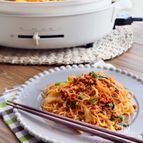野菜たっぷり☆辛うまコチュジャンそぼろ焼きそば