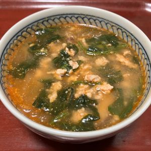 りんごの作ってみた!投稿(【担々スープ春雨】うま辛♡つるんと美味しい♬満腹スープ◎)