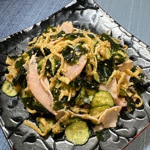 楽ラク手抜キッチン🐶🐾の作ってみた!投稿(塩もみなし《切り干し大根のごま酢サラダ》)