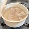 豚しゃぶナスの梅和えそうめんの工程2