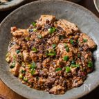 【牛こまの麻婆豆腐】いつもと違う♪