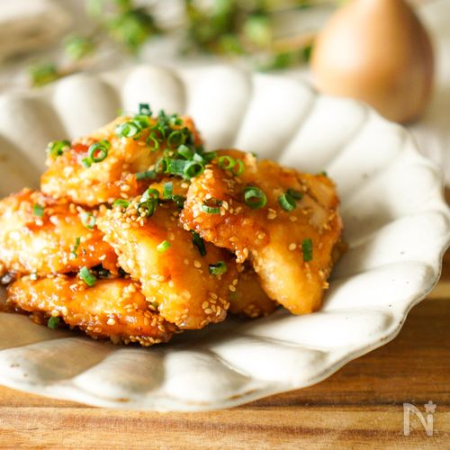 鶏むねもしっとり柔らか【甘酢チキン】