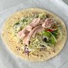【腸活ラップサンド】材料3つ 包むだけの工程2