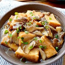 【きのこと厚揚げのとろみ煮】旨み◎ほっこりヘルシー副菜♪