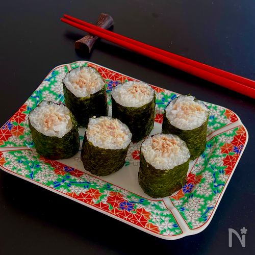 巻きす必要なし♡『シーチキンマヨ細巻き寿司』お節句にも是非♪