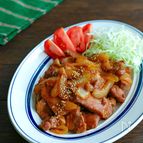 食べ応え抜群！厚切り豚の生姜焼き