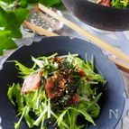 【水菜がパリパリ】ベーコンとパリパリ水菜のやみつき無限ナムル