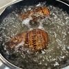 サバ缶で里芋サラダの工程1