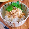 ホッとする♪『えのきの明太バター de だしかけごはん』
