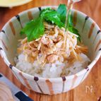 ホッとする♪『えのきの明太バター de だしかけごはん』