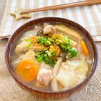 ワンタンの皮で簡単♡ほっこり優しいお味のおっきりこみ風
