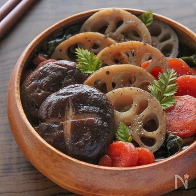 【旨味たっぷり】根菜としいたけのほっこり煮