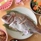 お祝いごとに！鯛の塩焼き（尾頭付き）