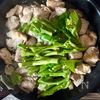 炒めるだけで春ごはん！《菜の花と鶏もも肉のペペロン炒め》の工程3