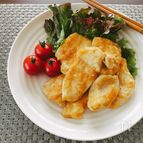 フライパンで簡単♪【柔らか胸肉の梅胡麻ソース和え】
