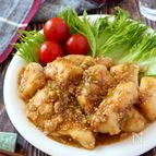 鶏むね肉がご馳走に♡ねぎだくさんの甘酢ごまマヨチキン