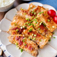 【ワンパン/節約】濃厚！味噌マヨの厚揚げ肉巻き