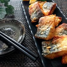 カレー粉で旨さ格段にアップ・漬け込み不用♡塩鯖の竜田揚げ
