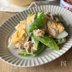 スナップえんどうのツナマヨ和え