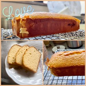りしゅの作ってみた!投稿(卵2個！！パウンド型で焼く小さなカステラ)