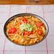 トマトとふわふわ卵の酸辣湯風ラーメン